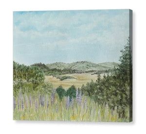 Hilly Retreat Canvas Print