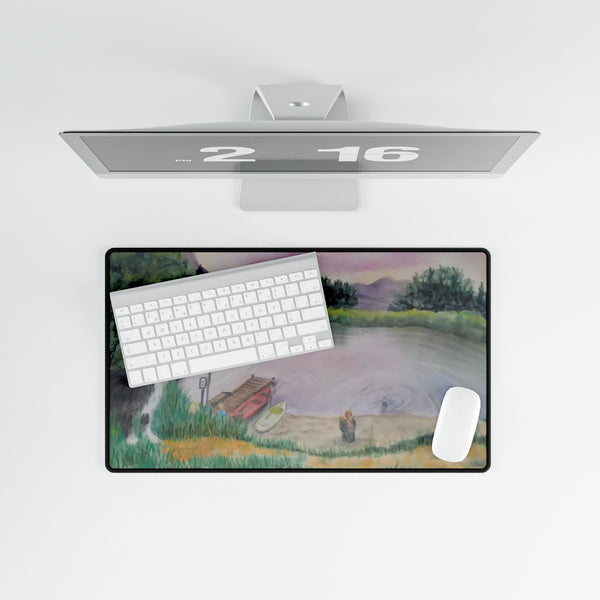 A Day at the Pond Desk Mat