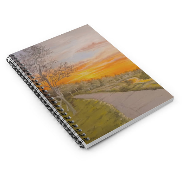 Sunset Trail - Spiral Notebook with Ruled Line Pages