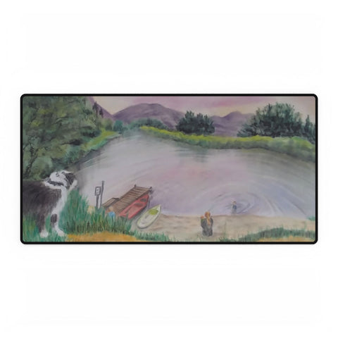 A Day at the Pond Desk Mat