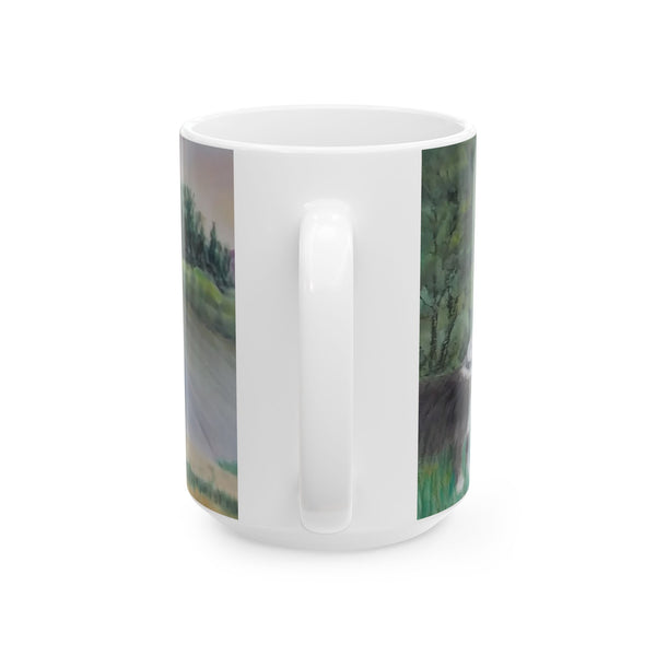 A Day at the Pond Ceramic Mug, (11oz, 15oz)