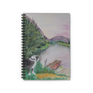 A Day at the Pond Journal - Spiral Notebook with Ruled Line Pages