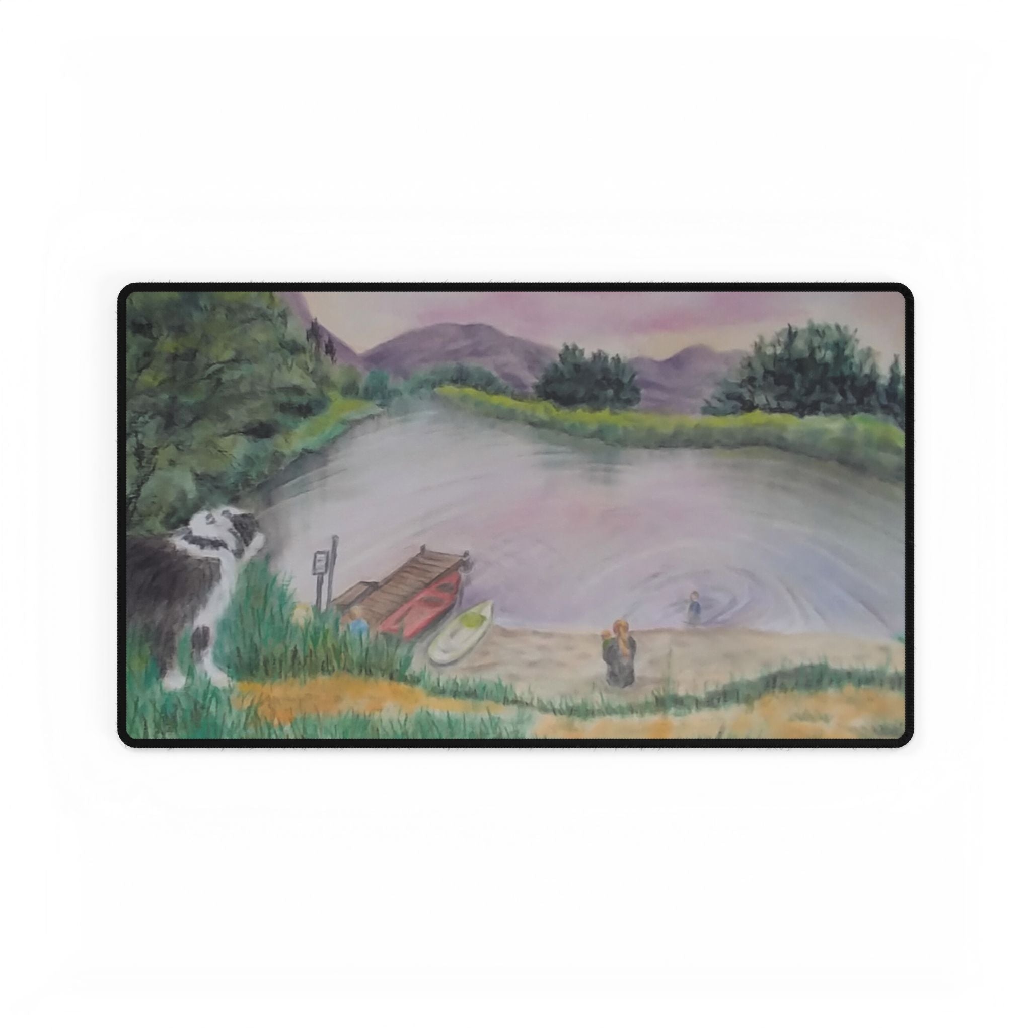 A Day at the Pond Desk Mat