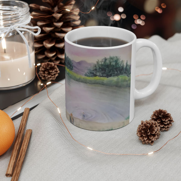 A Day at the Pond Ceramic Mug, (11oz, 15oz)
