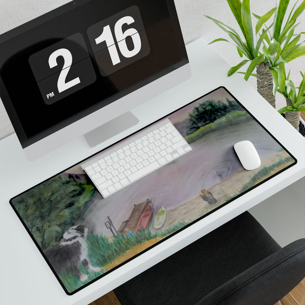 A Day at the Pond Desk Mat