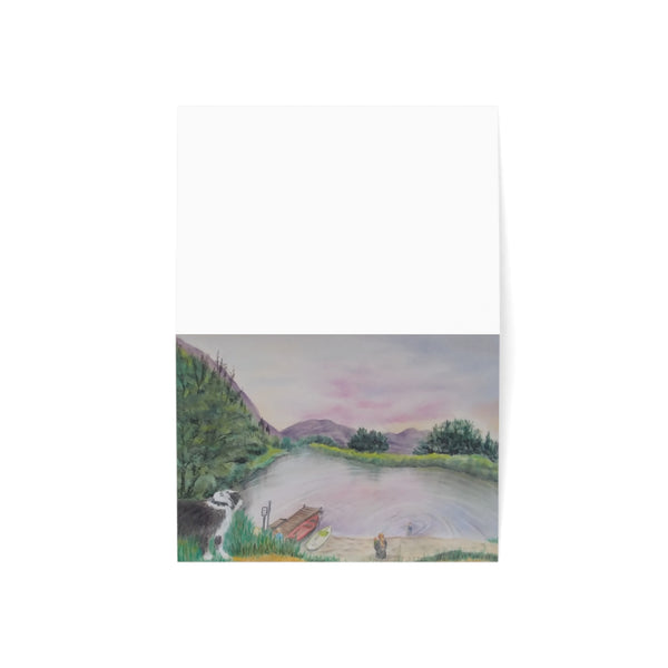 A Day at the Pond Greeting Cards (1, 10, 30, and 50pcs)