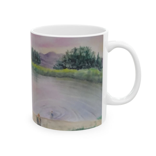A Day at the Pond Ceramic Mug, (11oz, 15oz)