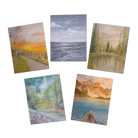 Scenic Landscapes Greeting Cards (5-Pack)
