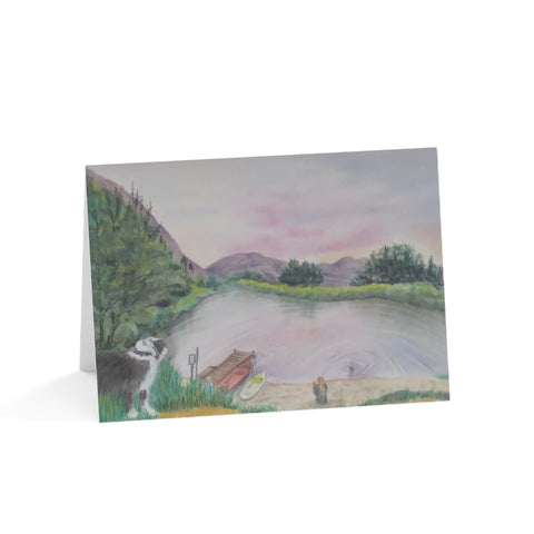 A Day at the Pond Greeting Cards (1, 10, 30, and 50pcs)