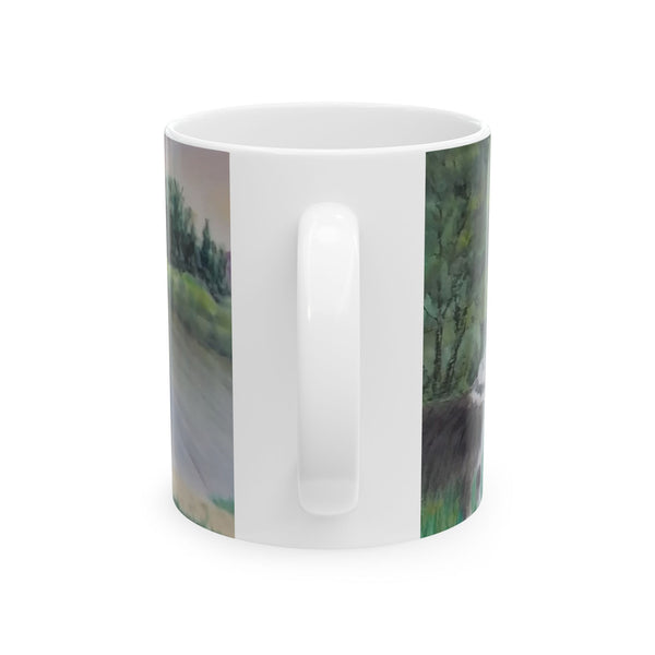 A Day at the Pond Ceramic Mug, (11oz, 15oz)