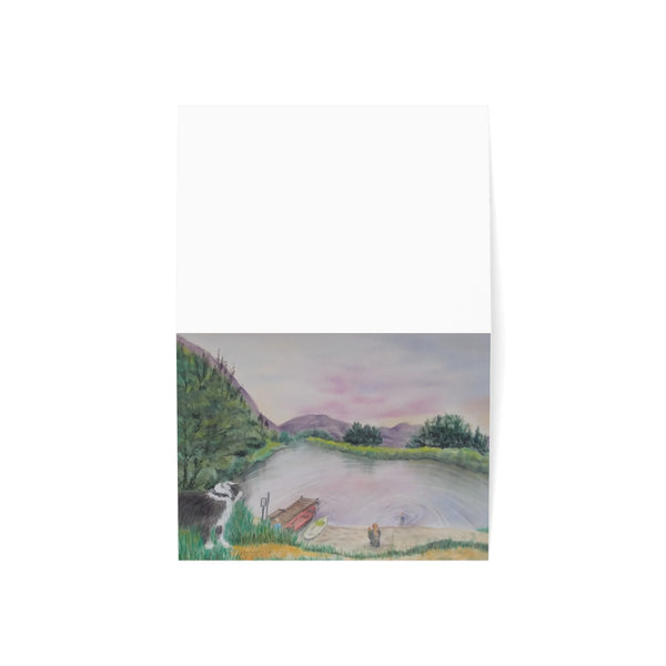 A Day at the Pond Greeting Cards (1, 10, 30, and 50pcs)
