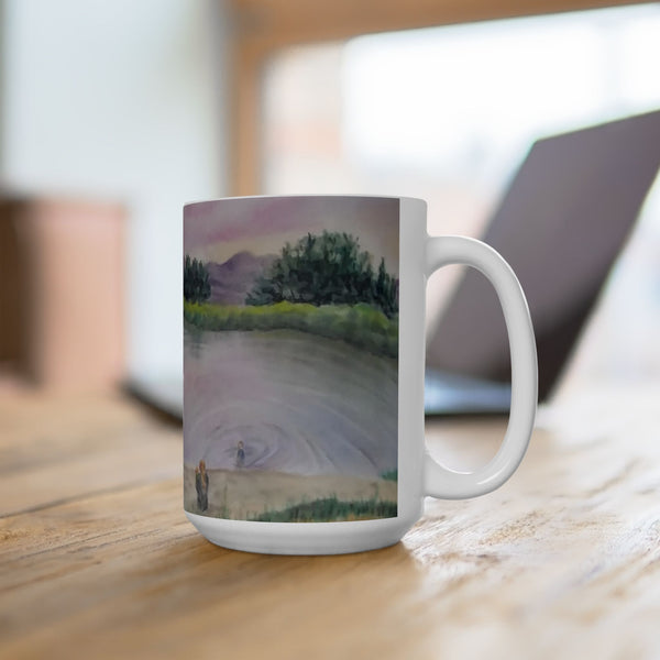 A Day at the Pond Ceramic Mug, (11oz, 15oz)