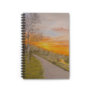 Sunset Trail - Spiral Notebook with Ruled Line Pages
