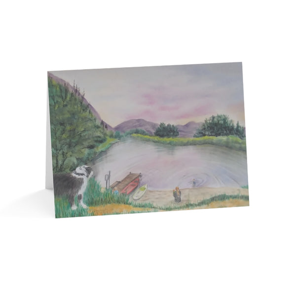 A Day at the Pond Greeting Cards (1, 10, 30, and 50pcs)