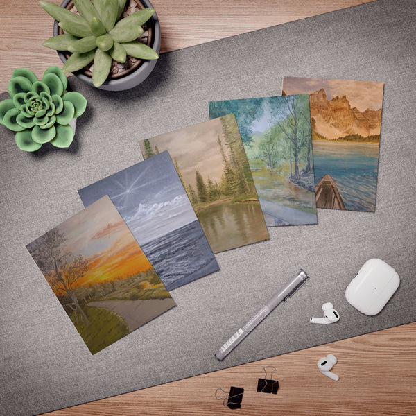 Scenic Landscapes Greeting Cards (5-Pack)