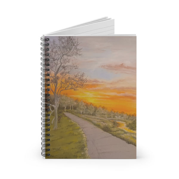 Sunset Trail - Spiral Notebook with Ruled Line Pages