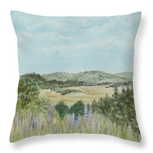 Hilly Retreat - Throw Pillow