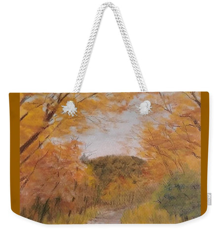 Serene Autumn Path - Weekender Tote Bag