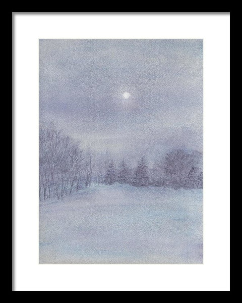 Snowy Serenity - Framed Print